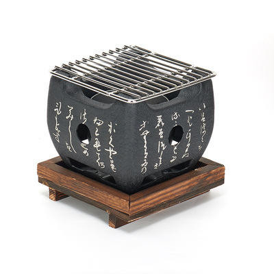 stufa superiore di Mini Japanese Korean Bbq Grill della griglia della stufa dell'interno che non dà fumo del quadrato 1.2kg