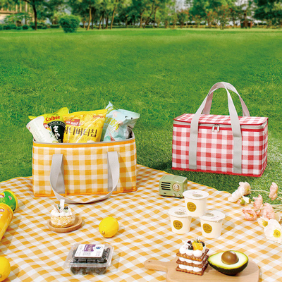 picnic di campeggio della borsa del pranzo del film di alluminio 25L che piega le grandi borse isolate extra del dispositivo di raffreddamento