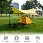 Silver Coated Polyester 8 Persons Camping Sun Canopy