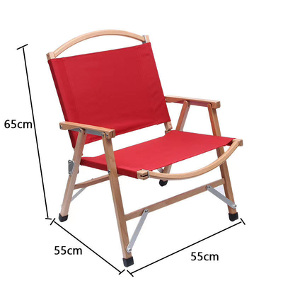 Sedia di legno all'aperto 3KG con il Odm Kermit Adjustable Height Camping di alluminio di resto del bracciolo